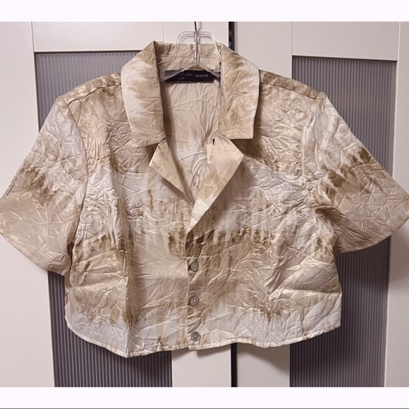 NWT House of Harlow 1960 x Sofia Richie Louie Top in Grey Tie Dye Revolve - Picture 3 of 12